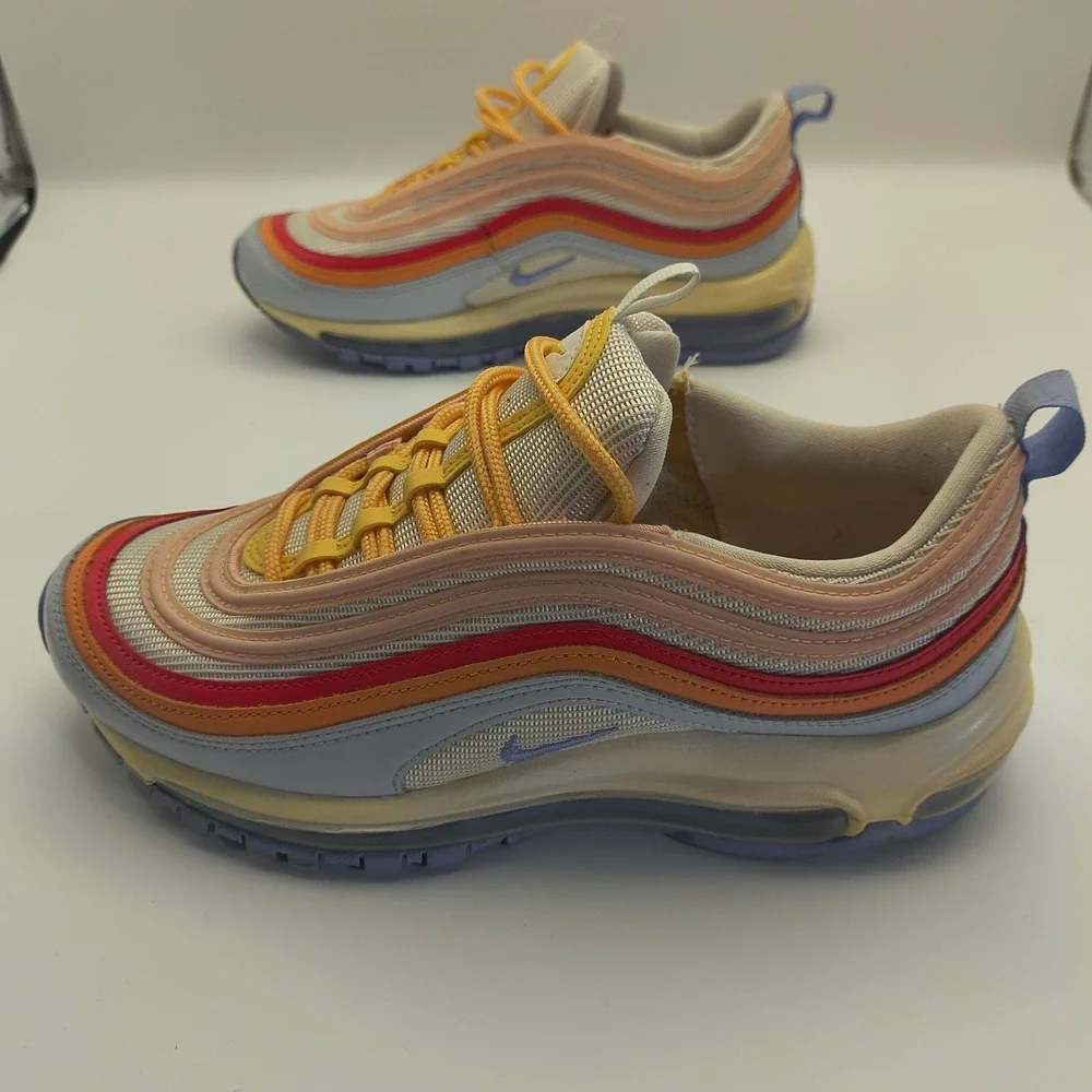 Nike‎ Air Max 97 Women's 7 Multicolor Pastel Rainbow Sneakers Low Top CW5588-001